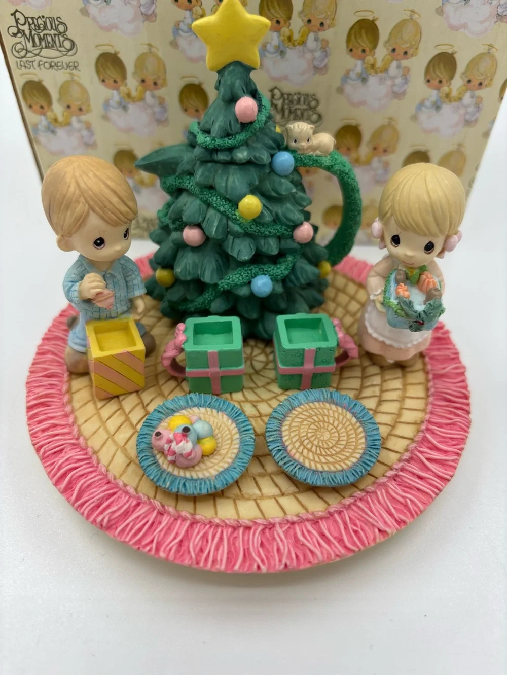 Precious Moments Kids Christmas Tree Figurine set with box